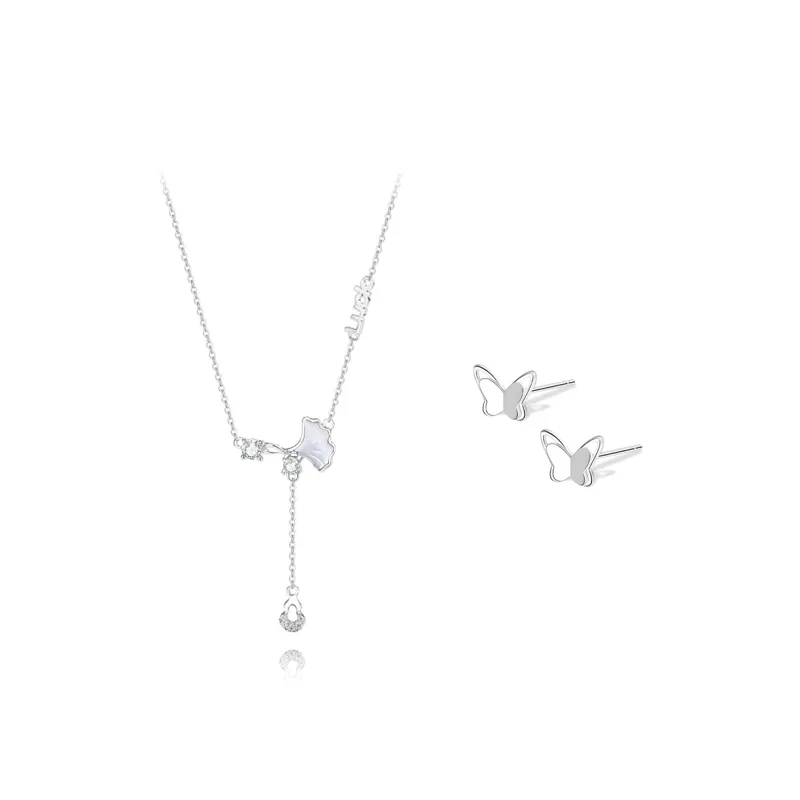 BLANK IN BLANK Zircon Necklaces Women's Bestie Girlfriend Couple Birthday Girl-0