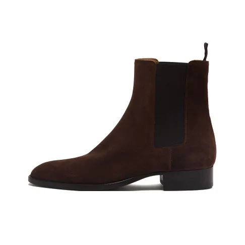 Sandro Chelsea Boots Men Caramel, Chocolate-4