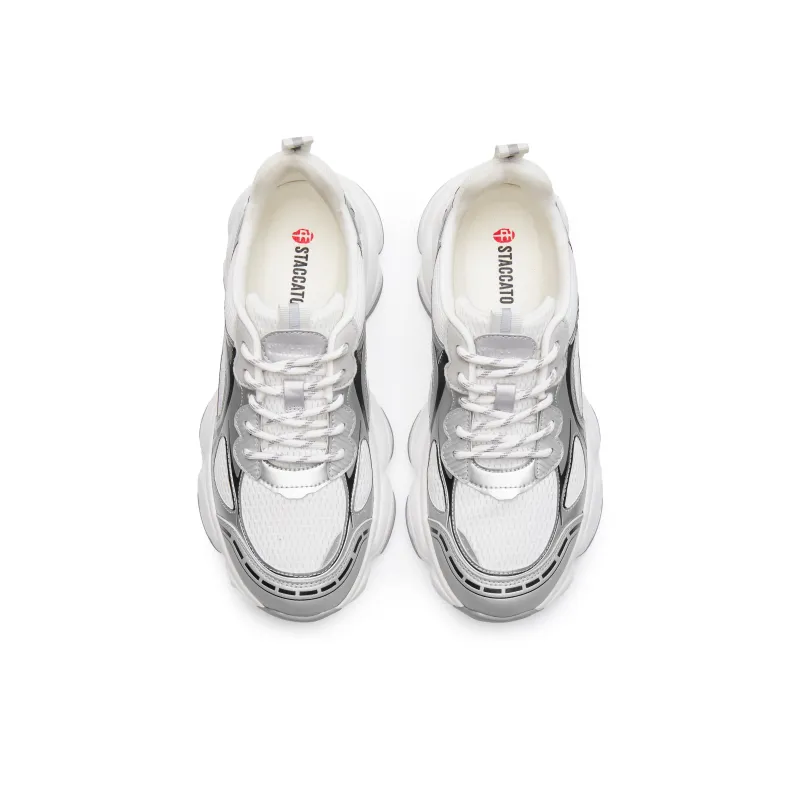 Staccato Good Things Happen Wear resistant And Lightweight Low Top Casual Chunky Sneakers Women's-11