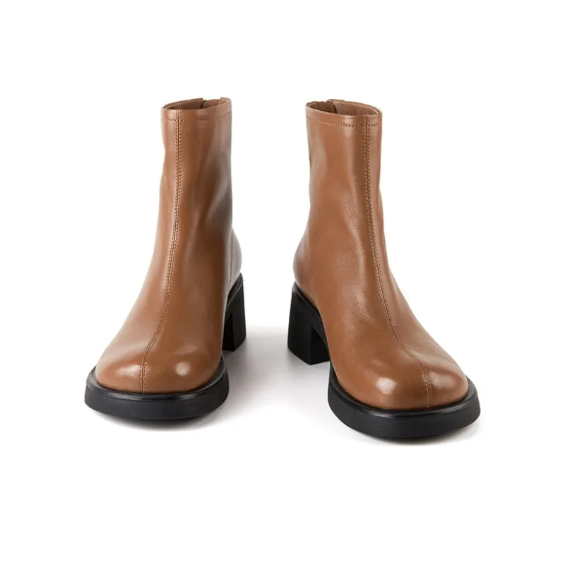 Marie Claire Ankle Boots 5.5cm Women's Caramel Brown-4