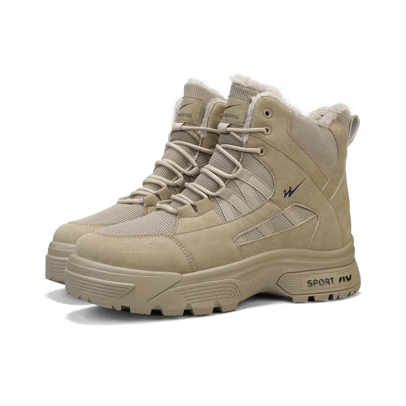 Binary Short Martin Boot 5.5CM Men's Khaki-3
