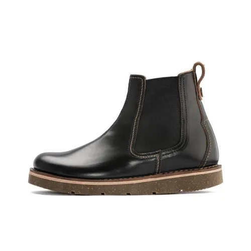Birkenstock Crew Chelsea Boots Men's Black Narrow Fit