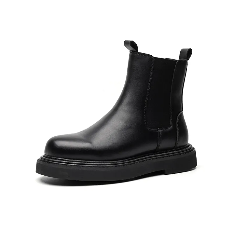 Aquarius Short Chelsea Boots Men's Black-1