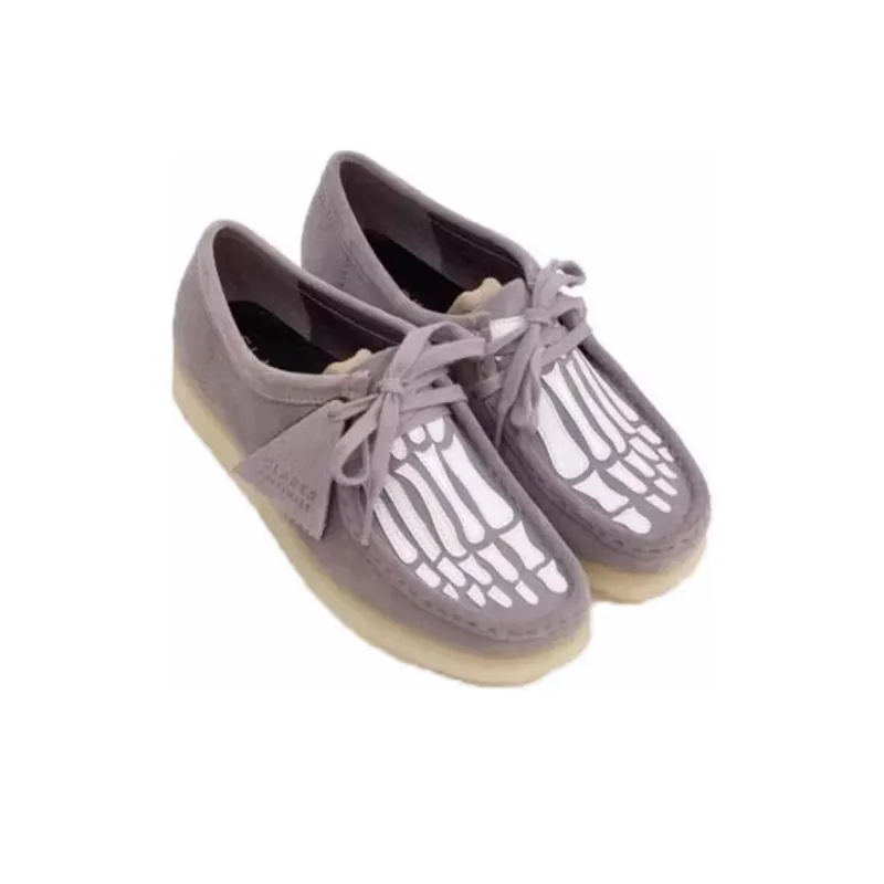 Vandy The Pink x Clarks Originals WALLABEE Ankle Boots Women's Purple-3