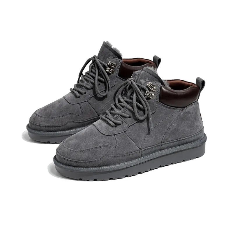 YEDANI Snow Boots Men Black/Gray/Brown-7