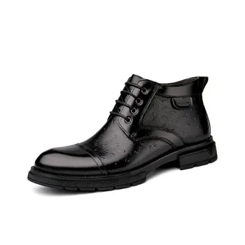 Bull Thunder Crew Martin Boot Men's Black