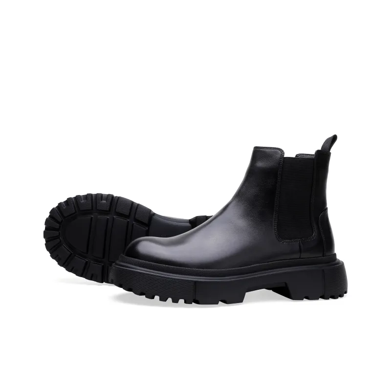 ELLE HOMME Chelsea Boots Men's Black-3