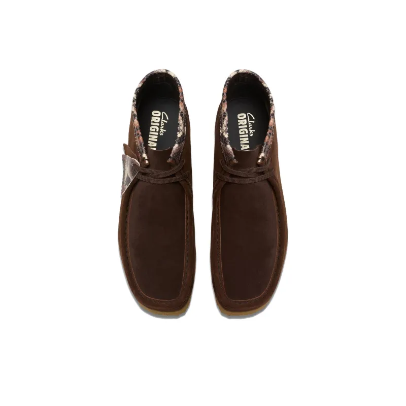 Clarks Wallabee Ankle Boots Men's Brown-3