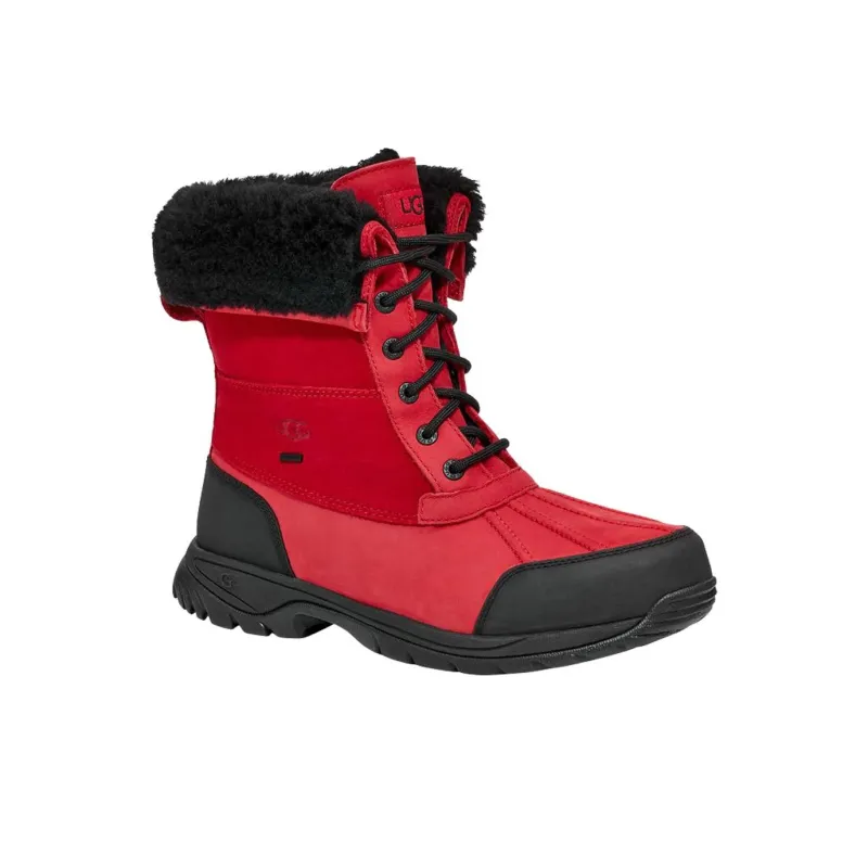 UGG Butte Samba Red Black-1