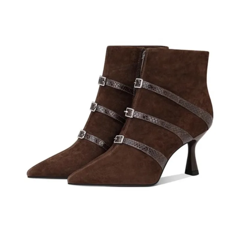 JESSICA SOPHIA Slim Boots Ankle Boots 6.5cm Women's-4