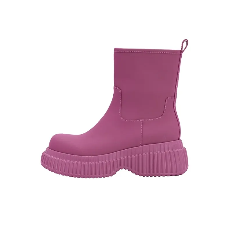 URBAN REVIVO Martin Boots Women's Black-3