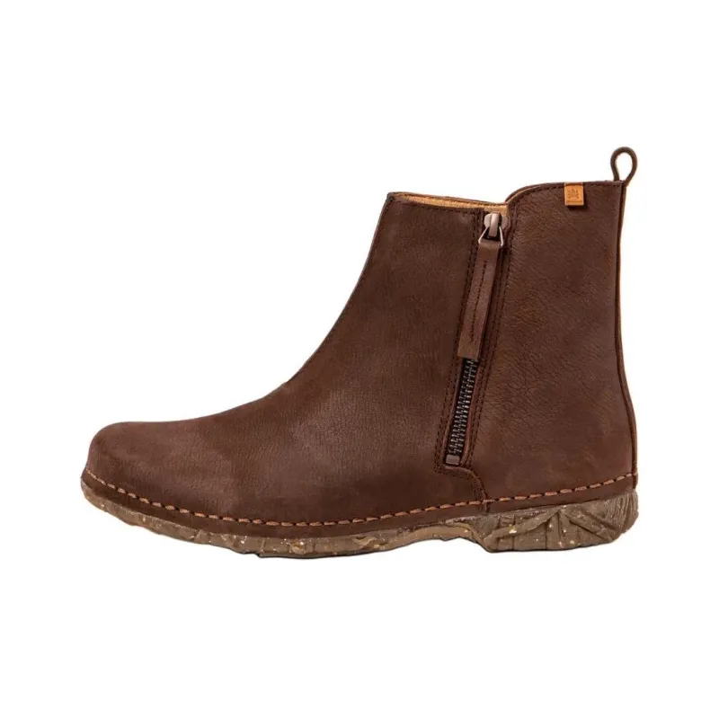El Naturalista ANGKOR Ankle Boots 2cm Women's Dark Brown-0