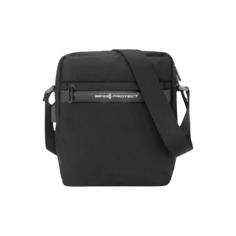 FX CREATIONS Polyester Shoulder Bag Small Size Men's Black-3