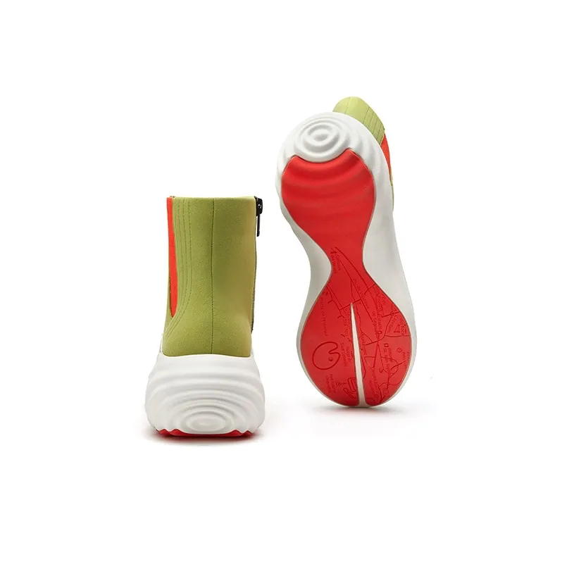 U.IN Painted Travel Shoes-Si Chuan 4 Artistic Collection Chelsea Boots Women's-3