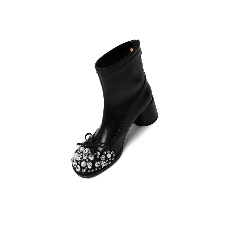 CAMEIDO Ankle Boots 6cm Women's Black-2