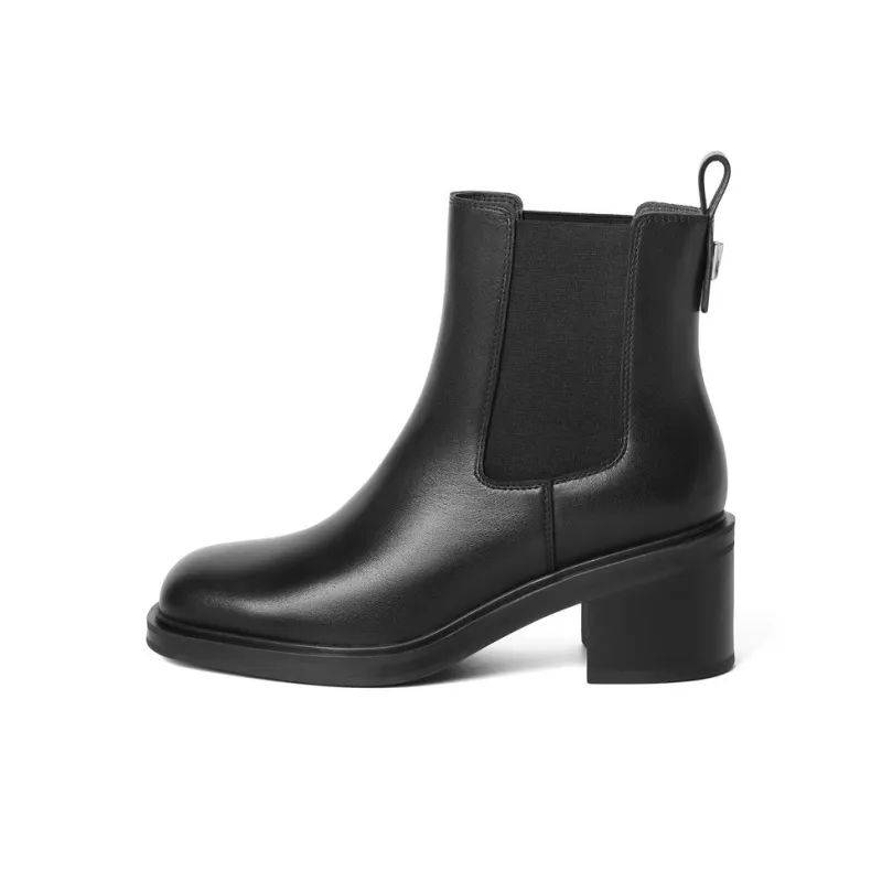 BELLE Short Chelsea Boots Women's Black-0