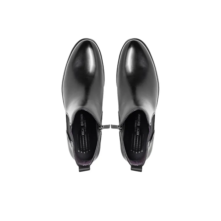 VICKI BROWN Jeans Chelsea Boots Men Black-3