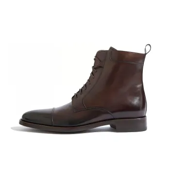 SCAROSSO Totò Lace Up Ankle Boots