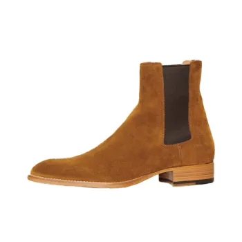 Sandro Chelsea Boots Men Caramel, Chocolate