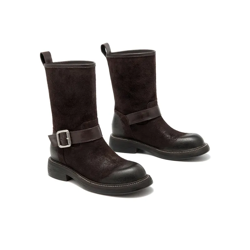 Beau Today Ankle Boots Women's Black/Coffee-2