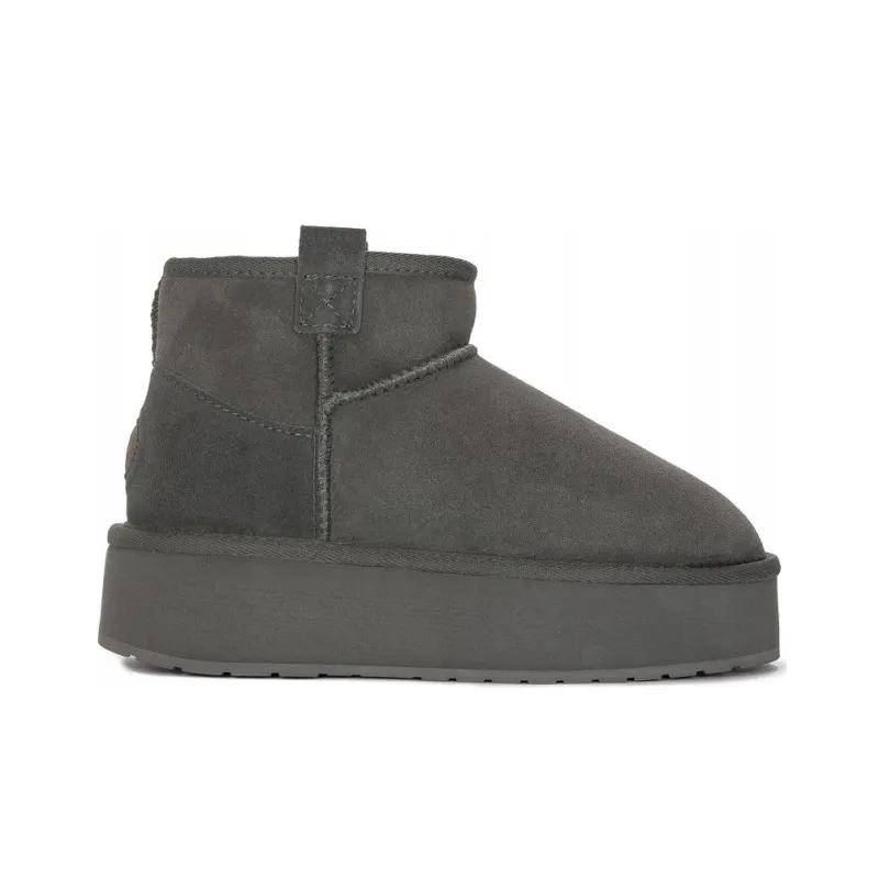 EMU Australia Short Snow Boots Women's Charcoal Gray-1