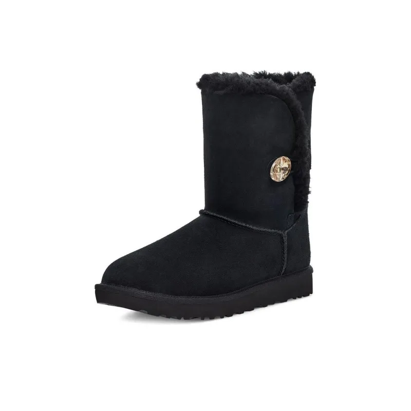 UGG Bailey Button Gold Bling Boot 'Black' Women's-5
