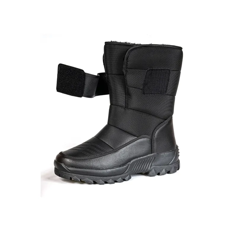 Yi Jiabao Warm Water Resistant And Wear Resistant Crew Outdoor Boots Men's Black-2