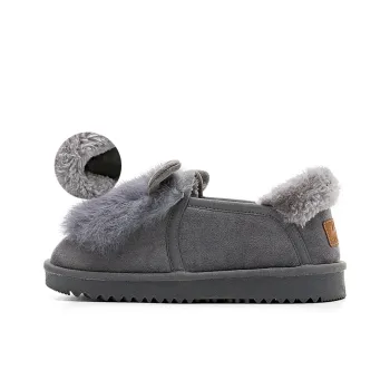 Warrior Warm Wear Resistant Slip Resistant Short Snow Boots Women's Gray