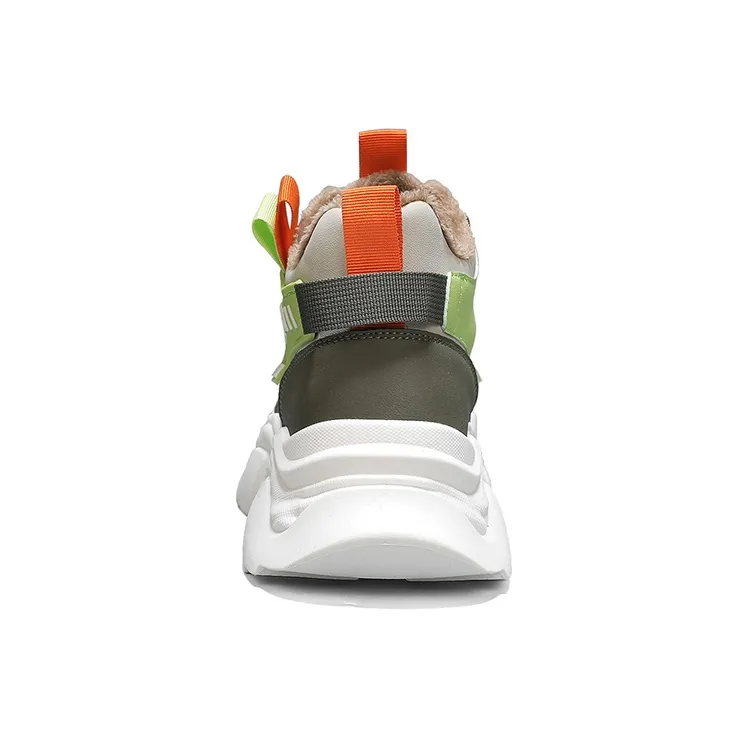 JKEM Anti-Slip And Wear-Resistant Warm High-Top Chunky Sneakers Men's-23