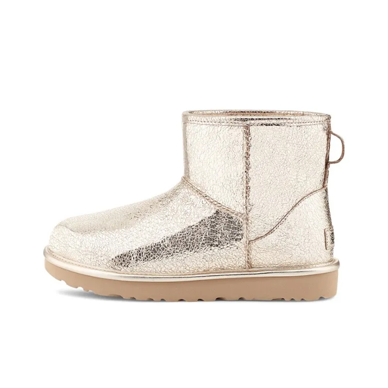 UGG Classic Mini Metallic Sparkle 'Light Gold' Women's POIZON