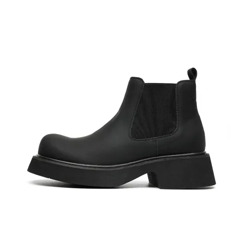 Seasonal Products Short Chelsea Boots Men's Black