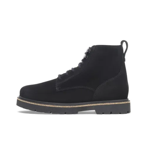 Birkenstock Highwood Lace Mid Short Martin Boot Women's Black Narrow Fit