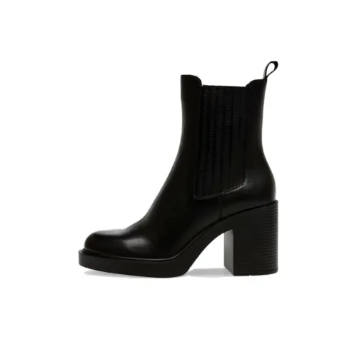 STEVE MADDEN Short Chelsea Boots 8.5cm Women's Black