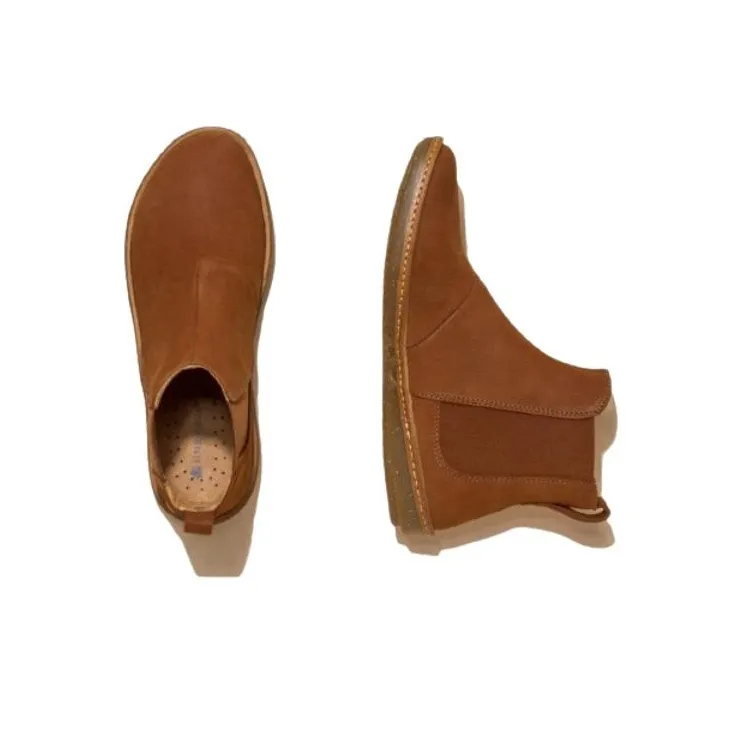 El Naturalista Short Chelsea Boots Women's Brown-3
