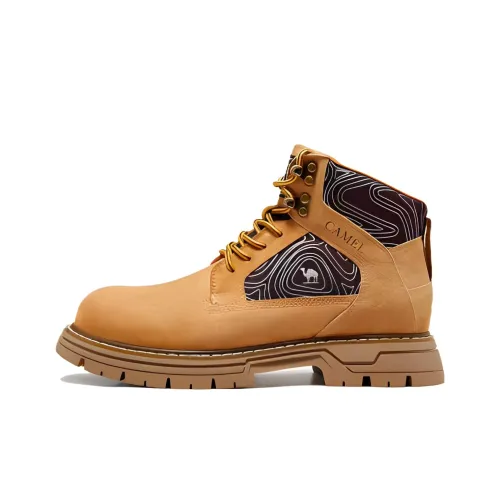 CAMEL Cushioning Short Outdoor Boots Men's Dark Camel