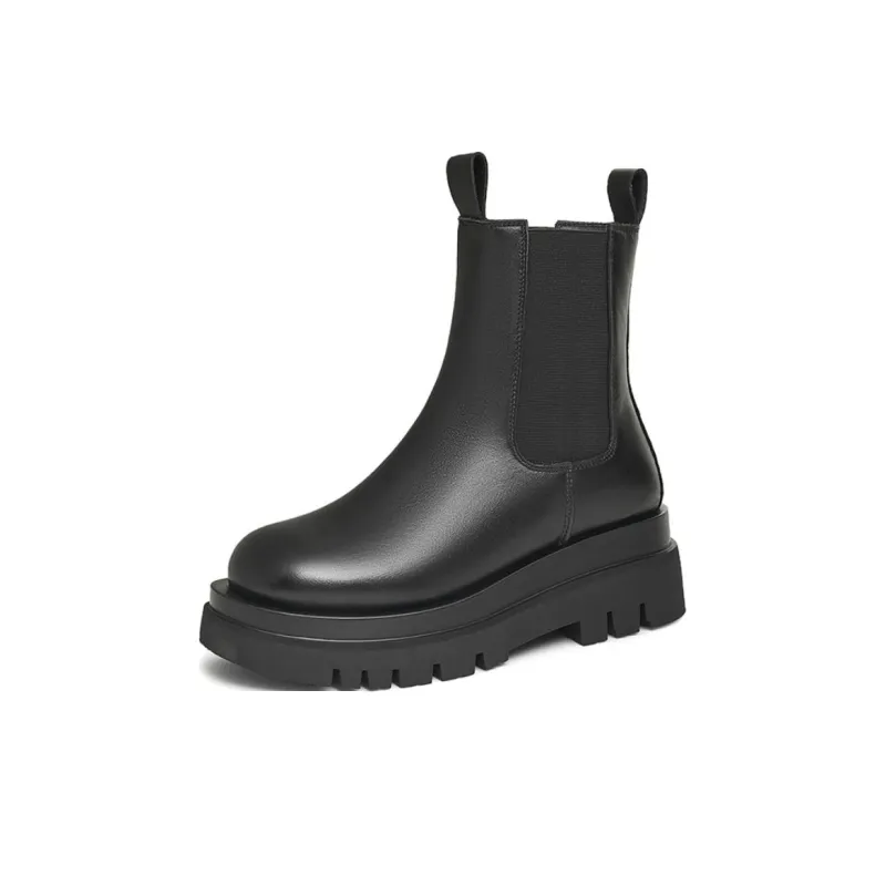 TATA Chelsea Boots Women's Solid Color-4