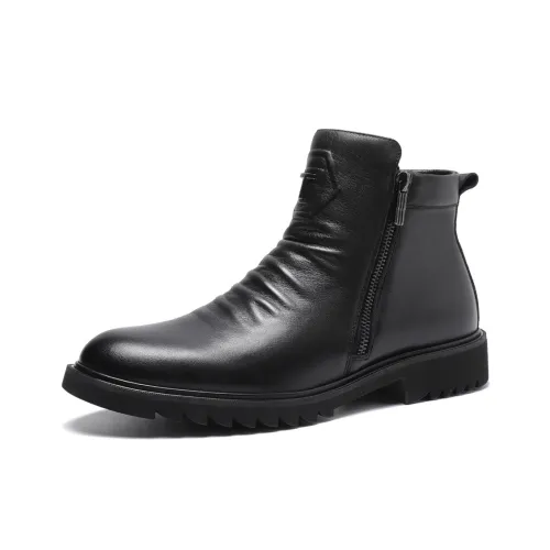 TRUMPPIPE Ankle Boots Men's Black