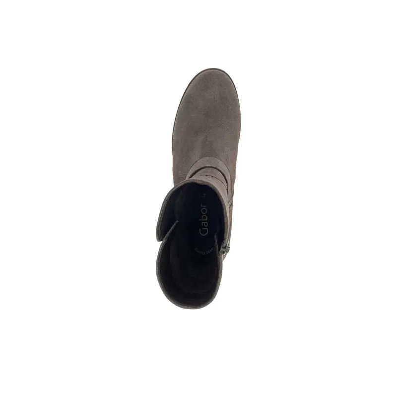 Gabor Ankle Boots Women's Gray Brown-3