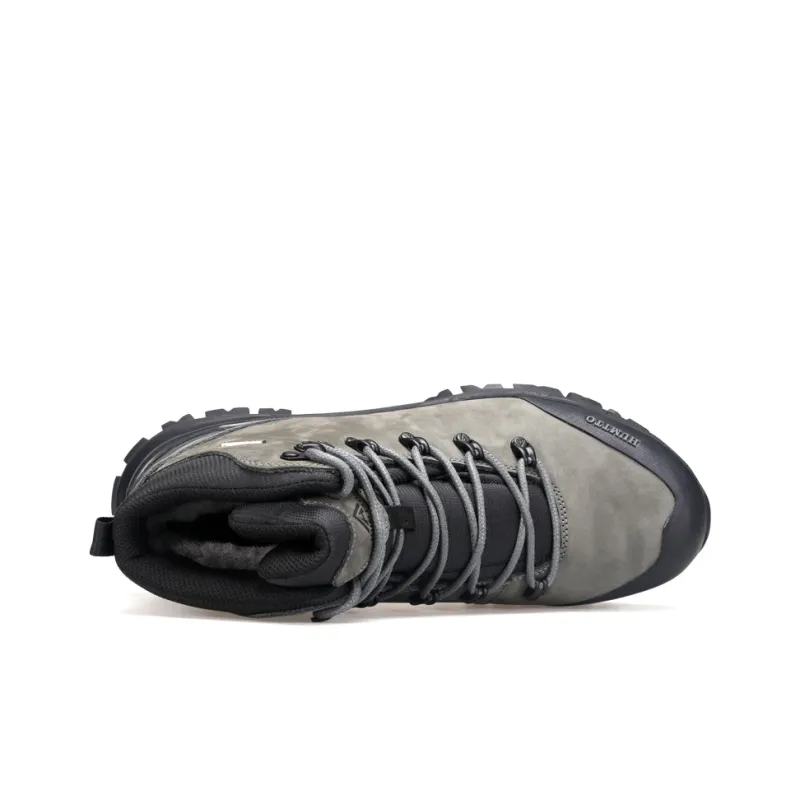 HUMTTO Anti Slip Cushioning Warm Short Snow Boots Men's Dark Gray-3