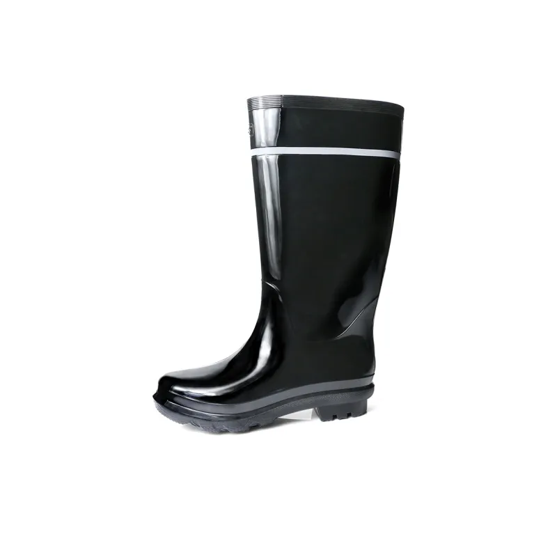 Strongman Waterproof And Wear resistant Rain Boots Men's Black-0