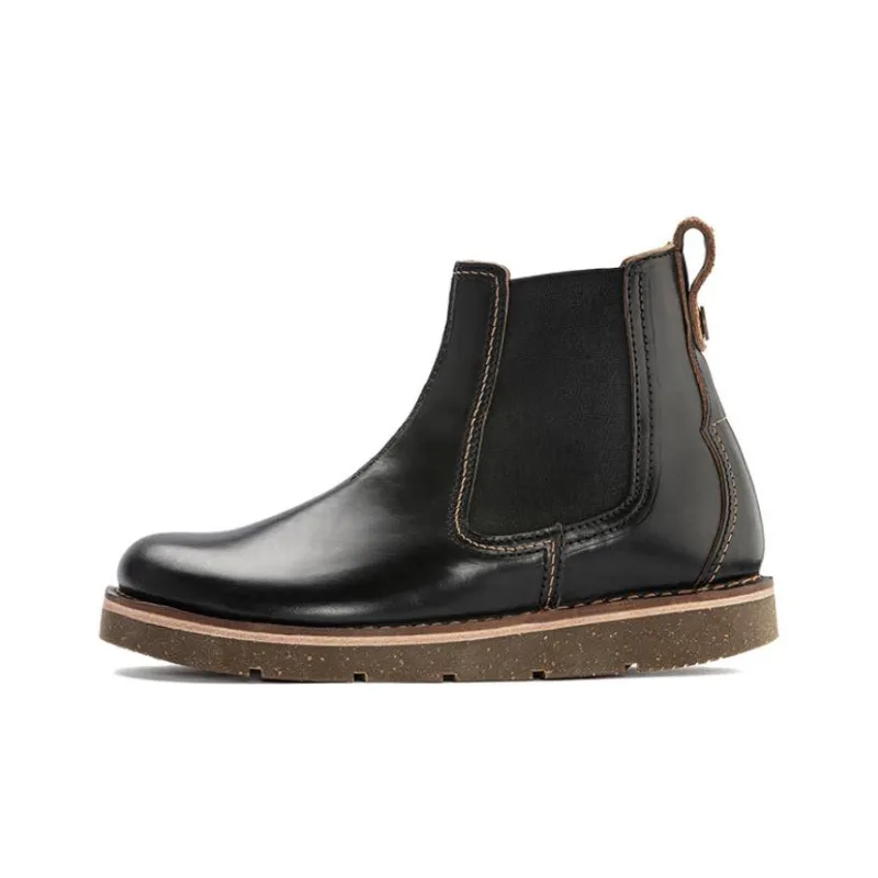 Birkenstock Birmingham Short Chelsea Boots Unisex Black-0