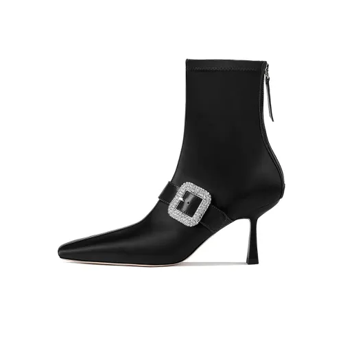 PRETY PEKI Ankle Boots 7.5cm Women's Black