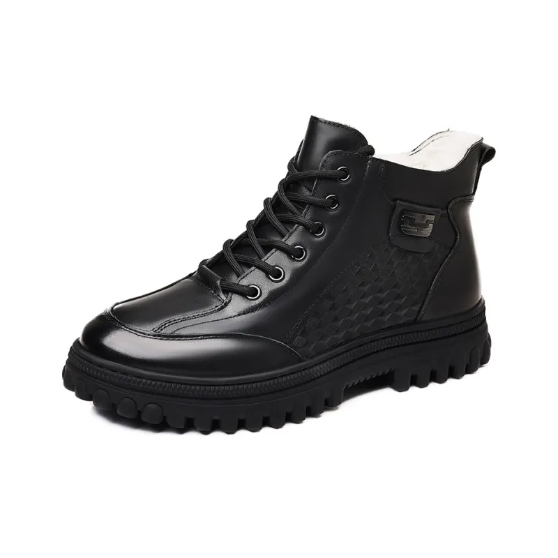 ZUWUDONG Ankle Boots Men's Black-1