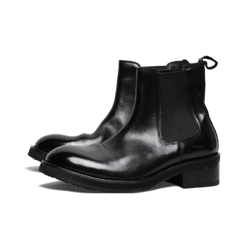 SAINTNJORD Short Chelsea Boots Men's Black-1