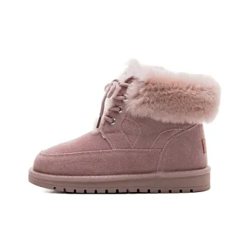 Warrior Warm Short Snow Boots Women's Dark Pink