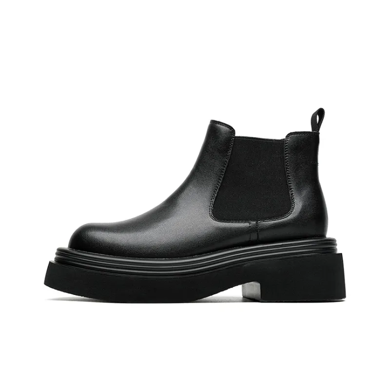 YEDANI Chelsea Boots Men's Black-0