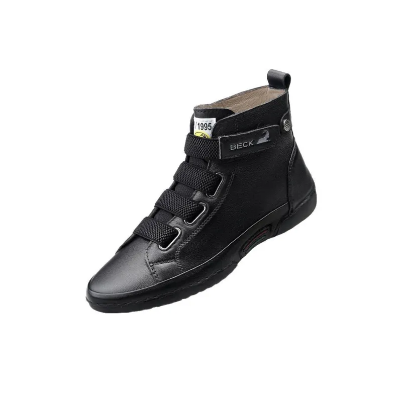BECK Ankle Boots Women's Ecru, Black-7