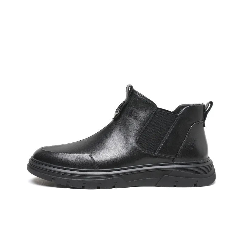 TRUMPPIPE Ankle Boots Men's Black-0