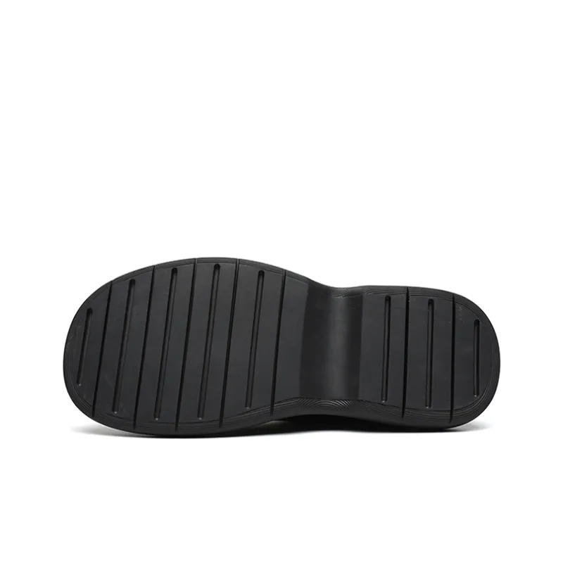GZZ Ankle Length Chelsea Boots Men's Black-4