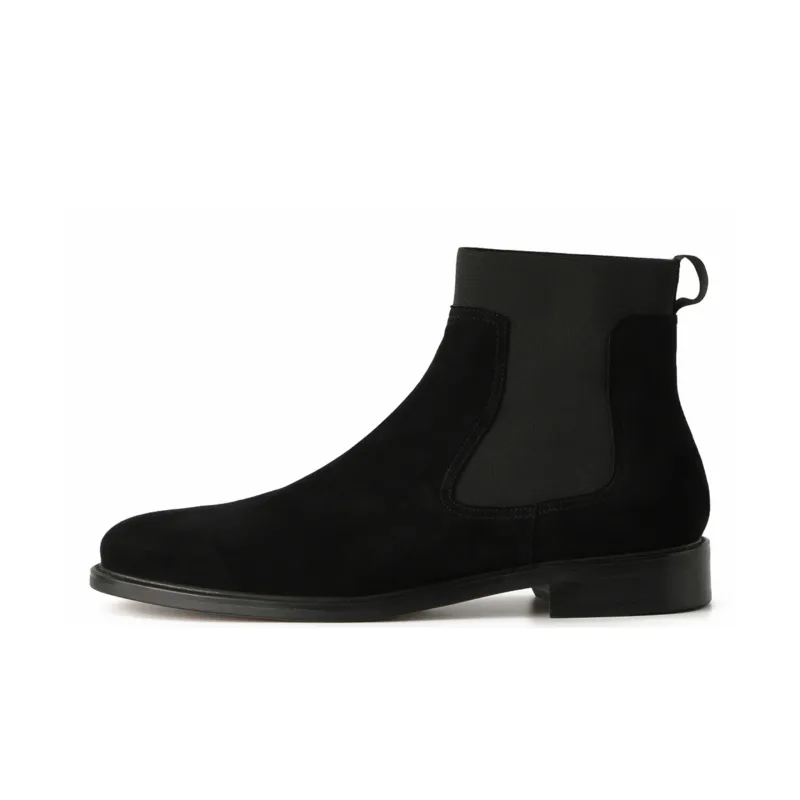 PEDRO Short Chelsea Boots Men's Black-0